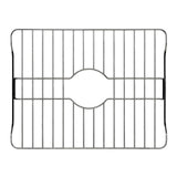 SunnyPoint 304 Stainless Steel Sink Protector Rack – Rust-Resistant Grid for Kitchen Sink Bottom, Scratch Prevention, Drainage Support, Fits Sinks 16.15" x 12.4", Center Drain Hole Required