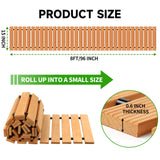 Wooden Garden Pathway Outdoor Walkway - 8 FT Roll Out Walkway