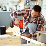 FADAKWALT Cordless Drill Set Red-7420