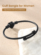 GoldChic JEWELRY Black Heart Bracelets for Women, Dainty Charm Bracelet