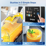 Slushie Machine, 88 oz. Frozen Drink Maker, No Ice Needed Slushy Machine for Home with 6 Presets, Adjustable Slush Thickness, LED Display, Perfect for Frozen Margaritas, Cocktails, Slushies, Frappés