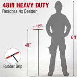 HOMESTEAD 48-Inch Soil Probe Rod with wide T handle, Comfortable Grip for Locating underground pipes and septic tanks