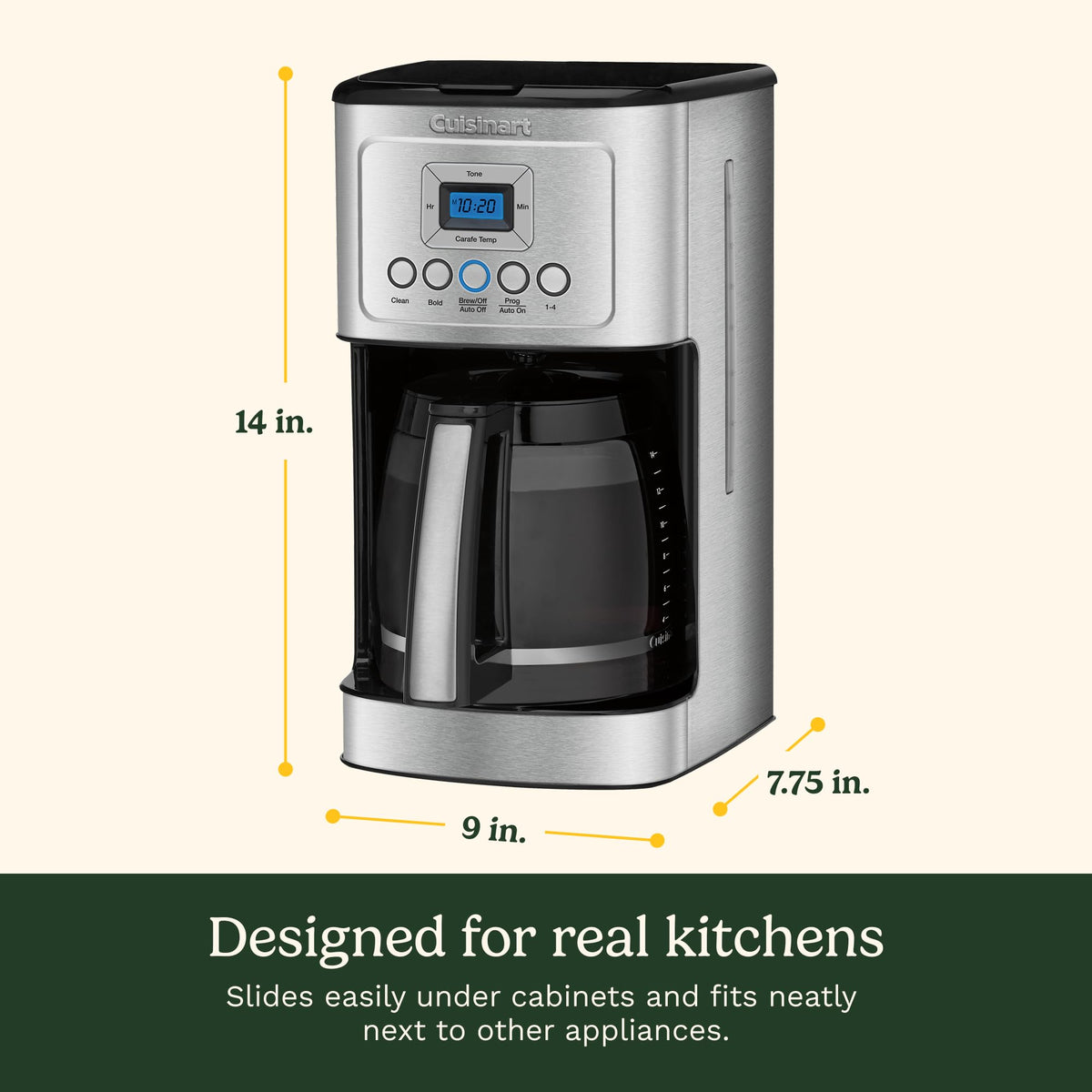 Cuisinart PerfecTemp 14-Cup Programmable Drip Coffee Maker, DCC-3200NAS