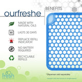 Fresh Products ourfreshe Plug In Air Freshener 30 Day Refills Replace Messy Aerosols with Dry Fragrance For Use in Medium Sized Spaces Cotton Blossom 6 Pack