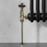 Radiator Pipe Covers & Collars - VANCOCO Covers for Radiator Pipes Radiator Collars Radiator Accessories Radiator Heating Pipes Sleeves Covers 15×300mm(Antique Brass)