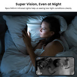 Indoor Cameras for Home Security 2K, Galayou Wireless Baby Monitor with Two-Way Audio, WiFi Cameras with APP for Phone, Smart Siren, Works with Alexa/Google Home(G7-4PACK)