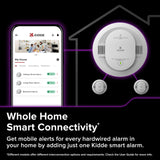 Kidde Hardwired Kidde App Enabled Smart Smoke and Carbon Monoxide Detector, AA Battery Backup, Voice Alerts, Interconnected Alarm