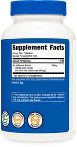 Nutricost Soy Isoflavones 150mg, 180 Veggie Capsules - Gluten Free, Non-GMO, Vegetarian Friendly