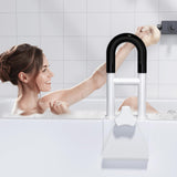 Adjustable Bathtub Safety Rail: Shower Grab Bar Handle for Seniors, Elderly, and Disabled, Fits 3 to 7 Inch Tub Walls, Bathroom Safety Bars with Non-Slip Grip, Supports 300 lbs