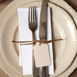 Urban Villa White Cloth Napkins Set of 12 100% Cotton Dinner Napkins Cloths Washable 18”x18” Absorbent Soft Durable Reusable-Ideal for Everyday Use Parties Wedding Thanks Giving Christmas Halloween