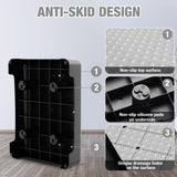 HBTower Step Stool, Mobility Step Stool for Adults & Seniors, Non-Slip Step Platform Indoor and Outdoor, Portable Step Riser, Safety Step for Car, Bedside, Office, Shower, Stairs, Grey