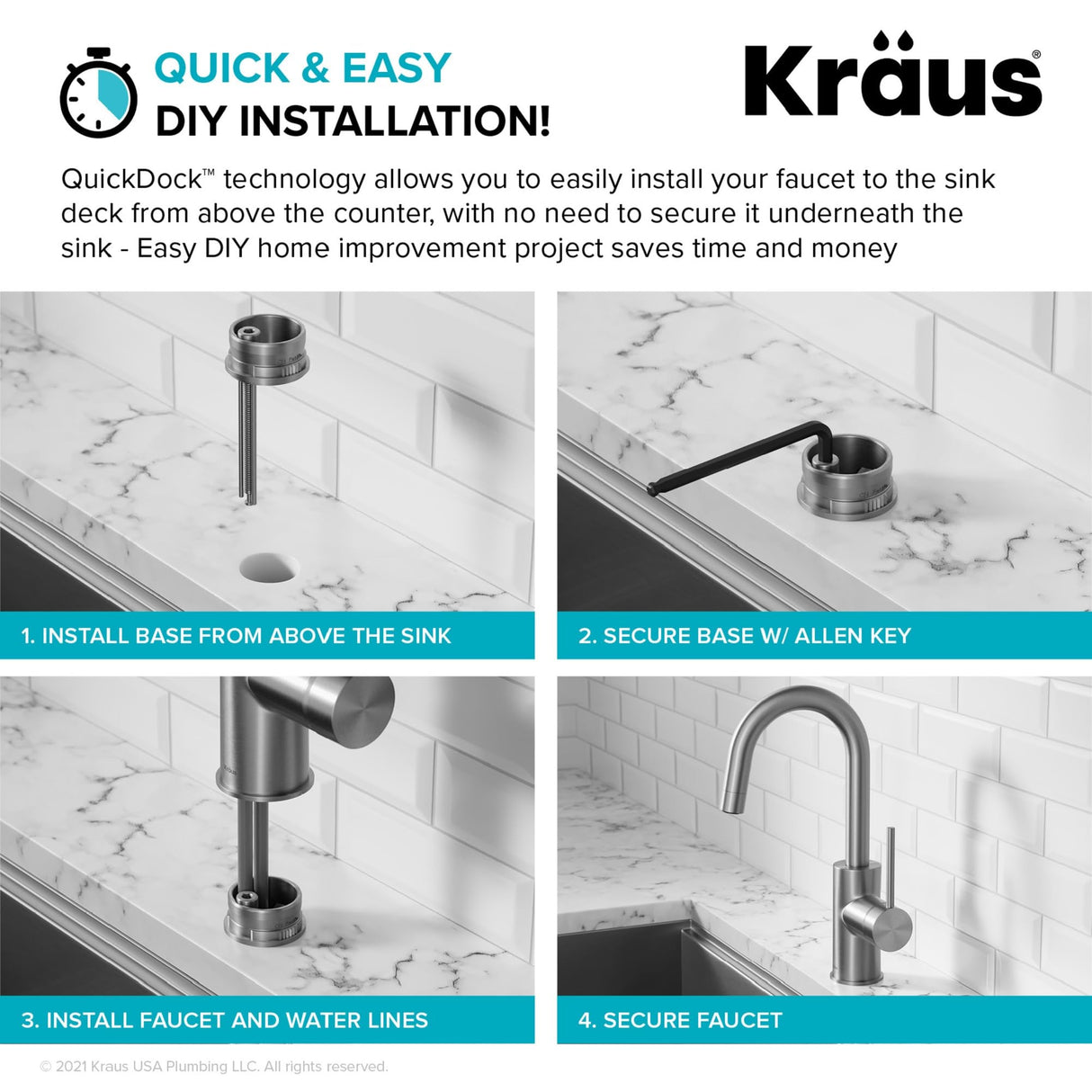 KRAUS Oletto Single Handle Kitchen Bar Faucet in Chrome Finish, KPF-2600CH