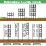 5.25FT Garden Trellis for Climbing Plants, Wall Trellis, 63 Inch Support Fence Climbing Plant Frame Outdoor and Indoor, Privacy Screen Plant Support Fence for Ivy Vines Vegetable Flower
