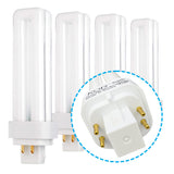 KOR 13W CFL Light Bulb, Double Tube, G24Q-1 4-Pin Base, 4100K Cool White – Pack of 4 (Replaces Philips, GE Models)