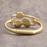 joymiao Gold Bracelet for Women Trendy Chunky Thick Gold Bangles Bracelet