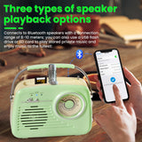 Small Radios Portable AM FM, Vintage Transistor Radio with Bluetooth, Battery Operated and Plug in Wall Retro Radio for Home/Outdoor, Large Dial Easy to Use, Christmas Seniors Gifts