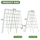 DOEWORKS 48" Cucumber Trellis, 2-Pack, Foldable, for Cucumbers, Beans, Tomatoes, Flowers