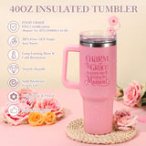 Birthday Gifts for Women Self Care Gift - Get Well Soon Gift Christmas Gifts - Rose Relaxing Spa Gift Basket Self Care Package for Women,Best Friend,Girlfriend,Wife,Mom,Sister,Her w/ Insulated Tumbler