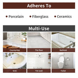 Tub and Tile Spray Paint White Gloss Waterproof Spray White Tile Paint Bathtub Refinishing Kit for Tiles Ceramic Porcelain Fiberglass Resurfacing Bathroom Walls Bathtubs Sinks Countertop Toilets Gloss