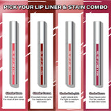 Cilrofelr Peel Off Lip Liner Stain, Long Wear Tattoo Lip Liner with Tweezer, Peel Off Lip Stain with Matte Finish, Long Lasting, Waterproof, Transfer-proof, Highly Pigmented Color (N-Nude Pink)