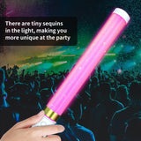 Bsgifts LED Glow Sticks 6 Pack, Reusable Light Up Toys 15 Colors Light Stick Bulk, Glow Party Supplies for Wedding, Birthday, Raves, Concert, Camping, New Year, Halloween, Christmas (with AAA Battery)