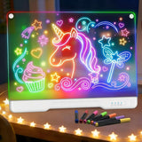 17" LED Drawing Board for Kids, 3 4 5 6 7 8-12+ Year Old Girl Birthday Gift