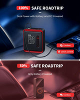 LASFIT AIR CR1 Pro Tire Inflator Portable Air Compressor [3X Fast Inflation&Fits All Cars] 150PSI Smart Cordless Car Air Pump with Powr Kit