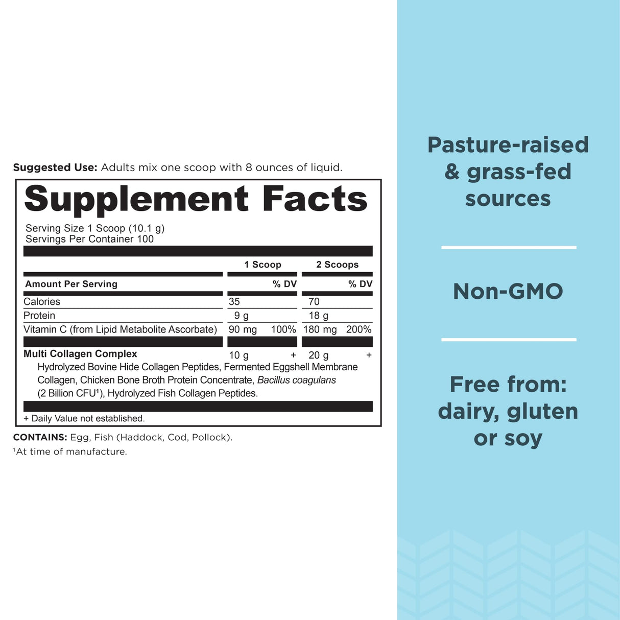 Ancient Nutrition Collagen Peptides Powder, Multi Collagen Protein, Women & Men, Vitamin C, Probiotics, Hydrolyzed Collagen, Supports Skin, Joints, Gut Health, Unflavored, 100 Servings