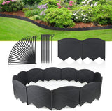 Vashly No-Dig 30Ft Landscape Edging,6 Inch Tall Garden Edging Garden Edging Border, 30Pcs Flower Bed Edging Border with 30Pcs Stakes