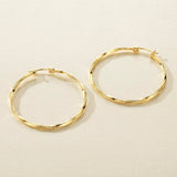 Verniflloga 14K Gold Hoop Earring for Women Gold Earrings Hoops 45.1MM