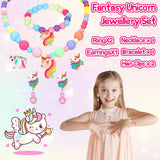 Jewelry Toys-for-Girls, Toddler Girl Toys Age 6-8, Lovely Rings Earrings