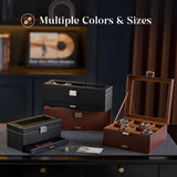 ProCase Watch Case, 8 Slot Mens Watch Box with Drawer -Black