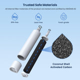 GLACIER FRESH Replacement for RPWFE, RPWF (Built-in CHIP) Refrigerator Water Filter, Compatible with GFE28GYNFS, GFE28GELDS, PFE28KELDS, PFE28KYNFS, GFD28GELDS, PWE23KELDS, PWE23KMKES, 2 Pack