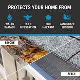RAPTOR GUTTER GUARD – 48 FT. (Nominal) Contractor Grade Stainless Steel Micro-Mesh Gutter Guard Kit with Screws Included. Fits 5 in. Gutters and Smaller. DIY-Friendly. (5.625 in. x 47.625 in.)