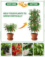 MYMULIKE 6 Pack Tomato Cages for Garden, 51in*13in Adjustable Tomatoes Plant Stakes Support Cages Trellis, Garden Trellis for Vegetable Flowers Fruits Climbing Plants- 20 Binding Wires Included