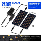 Barrina CX83 Plant Stand with Grow Lights, 6-Tier Plant Shelf with 10W Full Spectrum Ultra-Thin Grow Light Panel, 3 Modes, Auto Timer, Ladder Flower Pot Stand Display Rack 15.7" L x 11.8" W x 70.9" H