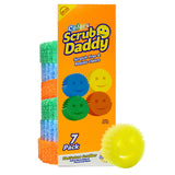 Scrub Daddy Scratch-Free Multipurpose Kitchen Sponges - Bulk Dish Sponges for Kitchen, Bathroom, Household Cleaning & More - Made with BPA-Free Polymer Foam (7 Count)