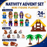 JOICEE 2026 Nativity Advent Calendar 3D Printed Animals Figurines Toys
