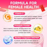 XIAAN Feminine Balance Gummies for Women, 2 Pack Premium Feminine Balance Gummies Support PH Balance & Vaginal Health, Vegan, Gluten-Free, Strawberry Flavor