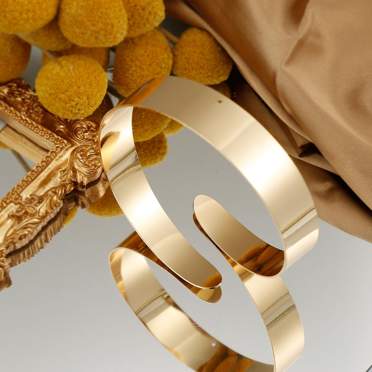 BOMAIL 6 Pcs Gold Arm Cuff Jewelry for Women