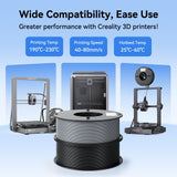 Creality PLA 3D Printer Filament, Black & White, 2-Pack, 2KG Total
