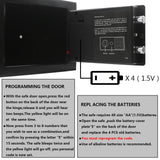 Yuanshikj Safe Box with Electronic Keypad, Small Hidden Steel Security Lock Box with Key, 0.23 Cubic Feet, 9.05" W x 6.69" D x 6.69" H, for Jewelry Gun Cash Use Storage money (BLACK)