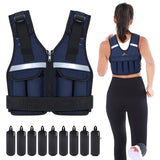 Adjustable Weighted Vest Weights Set: Sportneer 2-18 lbs/2-42 lbs Body Weight Vests 16 In 1 Fast Adjust Running Vest for Men Women Gym Home Workout Fitness Strength Training 2-18/42 lbs Removable