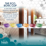 Fresh Products Eco Bowl Clip Air Freshener - Versatile Design Toilet & Trash Freshener - Chemical Free Natural Oils - Discreet - Lasts 30 Days - Made in USA - Variety Pack 6 pk