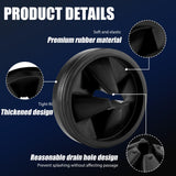 3 3/8" Garbage Disposal Splash Guard Sink Baffle QCB-AM Replacement for InSinkErator Evolution Series, Upgraded Funmit Removable Quiet Collar Drain Plugs, Garbage Disposer Accessories, Black