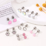 30 Pairs G23 Hypoallergenic Screw Back Earrings for Women Stainless Steel Small Stud Earrings 20G Tiny Cartilage Stud Earrings Screw Back Stud Earring Piercing Jewelry