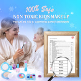 INNOCHEER Kids Makeup Kit for Girl Toys, Frozen Makeup Set for Girls, Real Washable Makeup Kit for Girls, Birthday Christmas Princess Gifts for Girls Kids Toddlers Age 3 4 5 6 7 8 9 10 11 12 Year Old