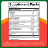 SmartyPants Kids Multivitamin & Fiber Gummies: Prebiotic Fiber to Support Kids Digestion with Vitamin D3, C, Vitamin B12, B6, A, Zinc, Biotin, Folate, Three Fruit Flavors, 120 Count (40 Day Supply)