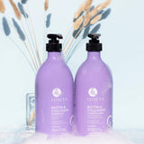 L LUSETA Biotin & Collagen Shampoo & Conditioner Set (2 x 33.8oz) - Thickening for Hair Growth, Infused with Argan Oil to Repair Dry, Damaged Hair