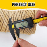 Radix Rope Natural Jute Twine, 5MM x 328FT Jute Rope Roll, Heavy Duty Thick Twine for Cat Scratching Post, Bundling, Gardening and DIY Crafts